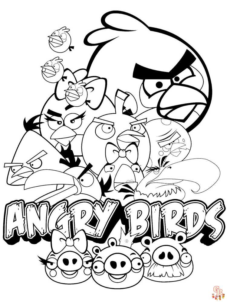 Coloriage Angry Birds