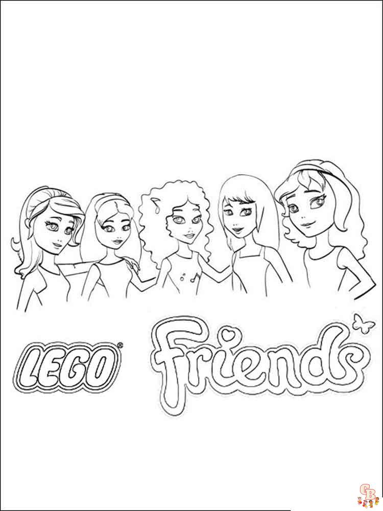 Coloriage Lego Friends