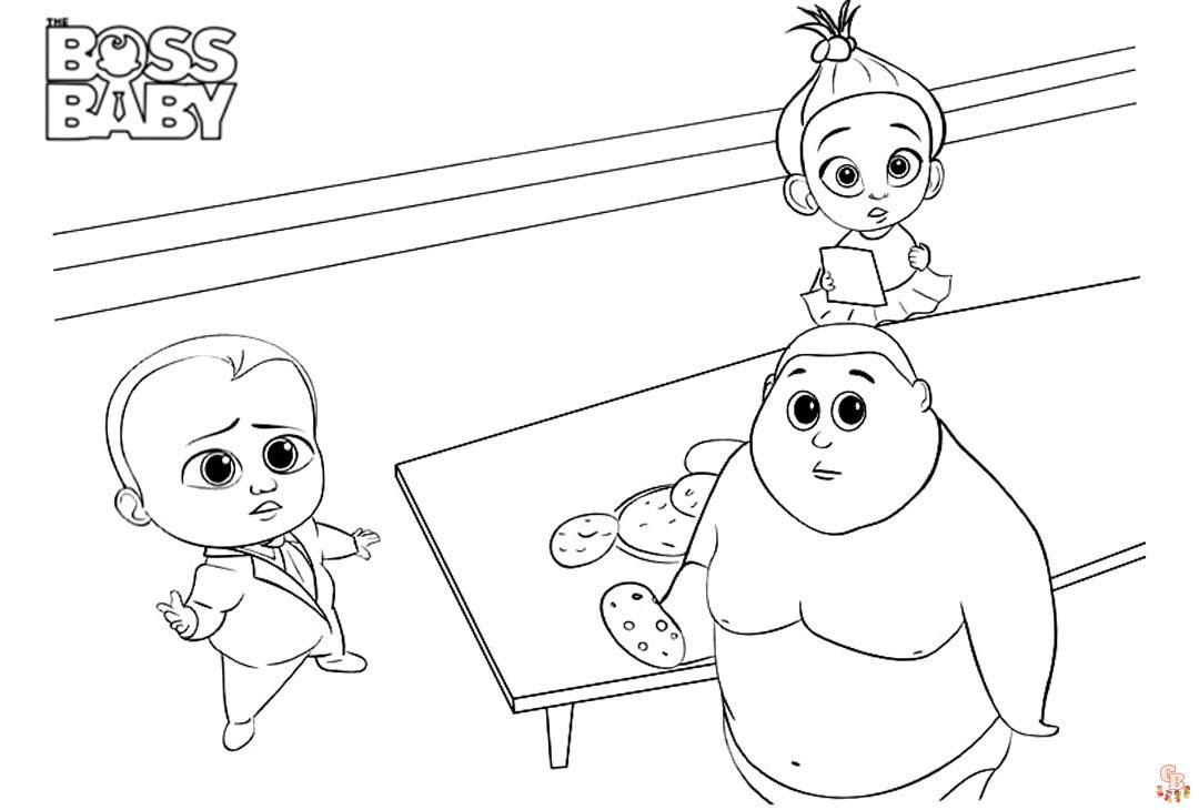 Coloriage baby boss