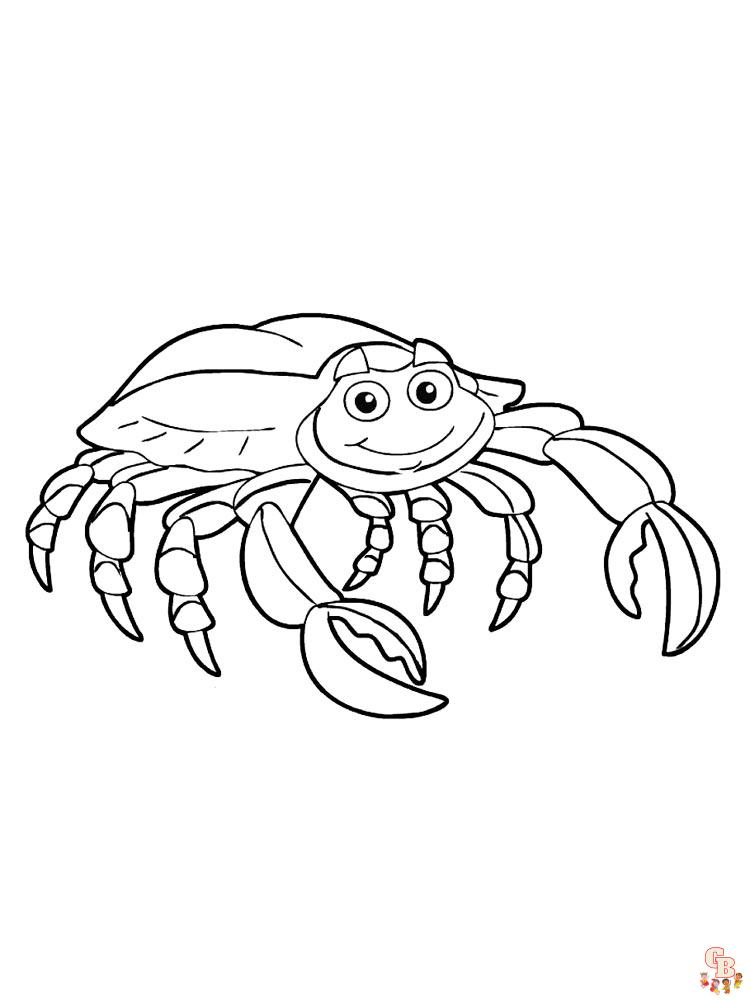 Coloriage crabes
