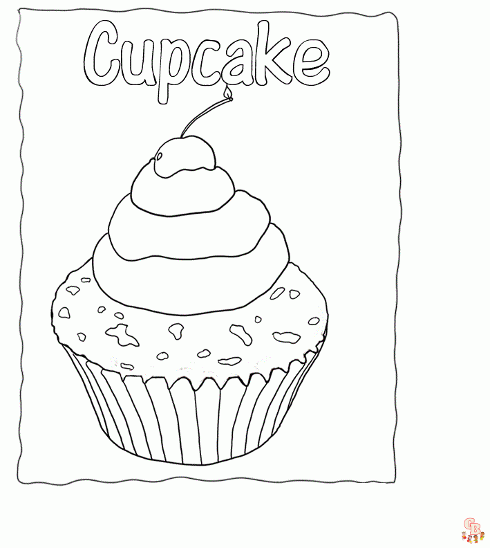 coloriage Cupcakes