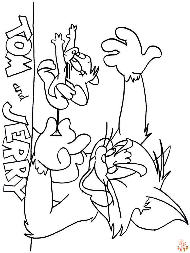 coloriage Tom et Jerry
