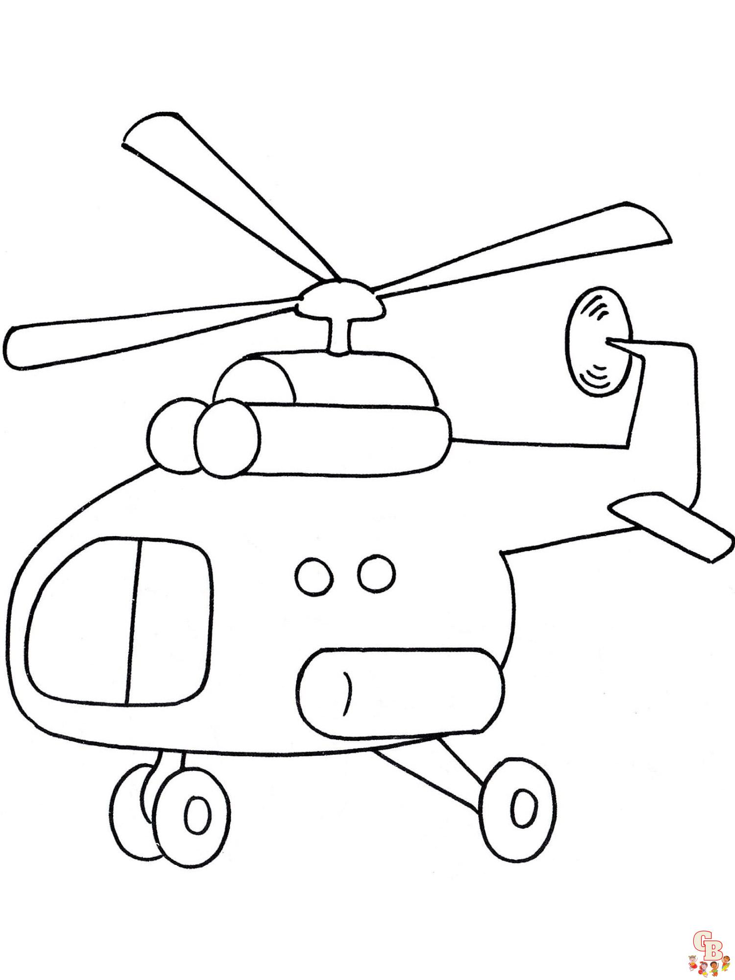coloriage helicopteres