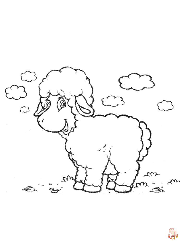 coloriage moutons