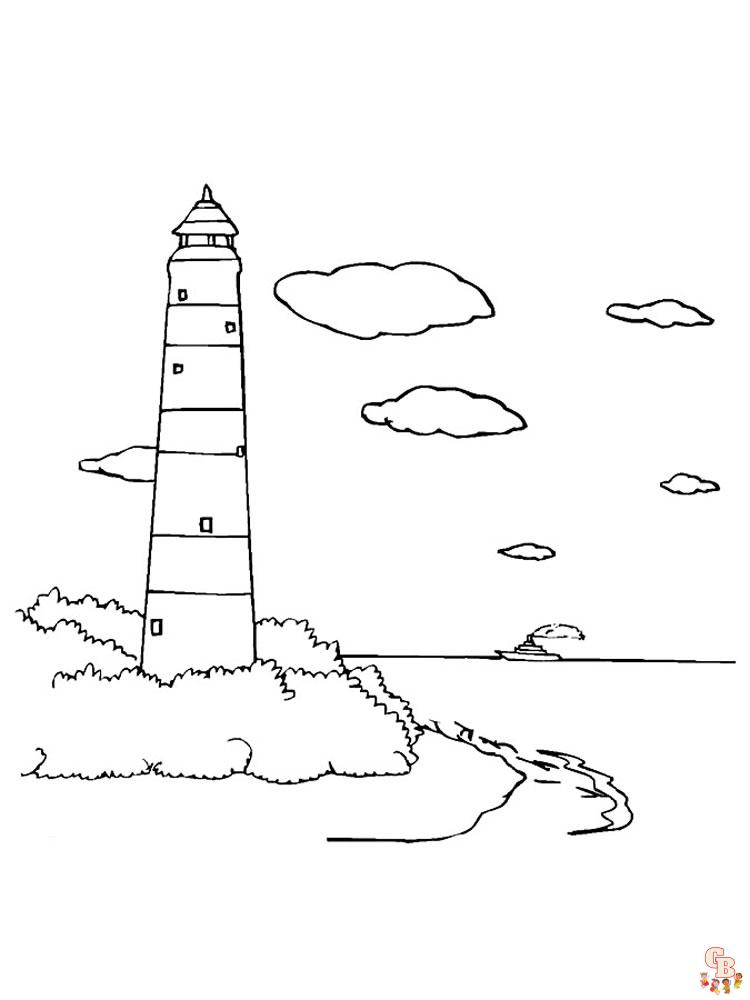 coloriage phare