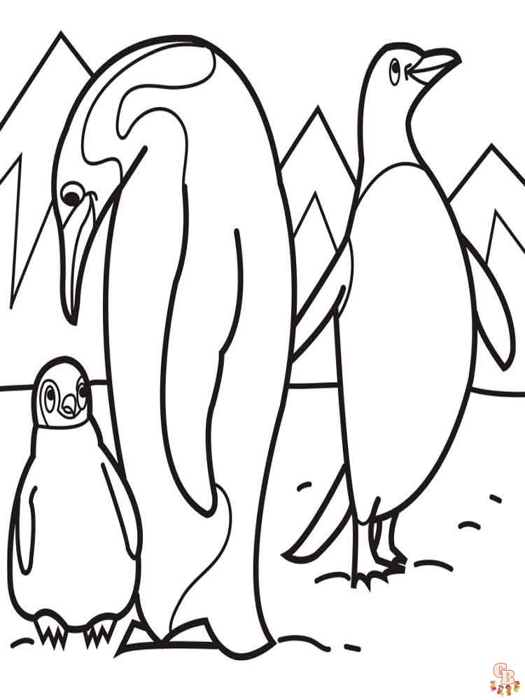 coloriage pingouins