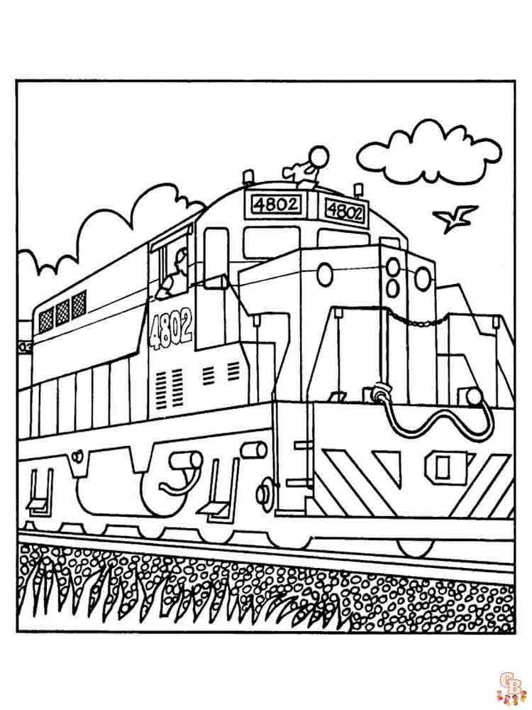 coloriage trains