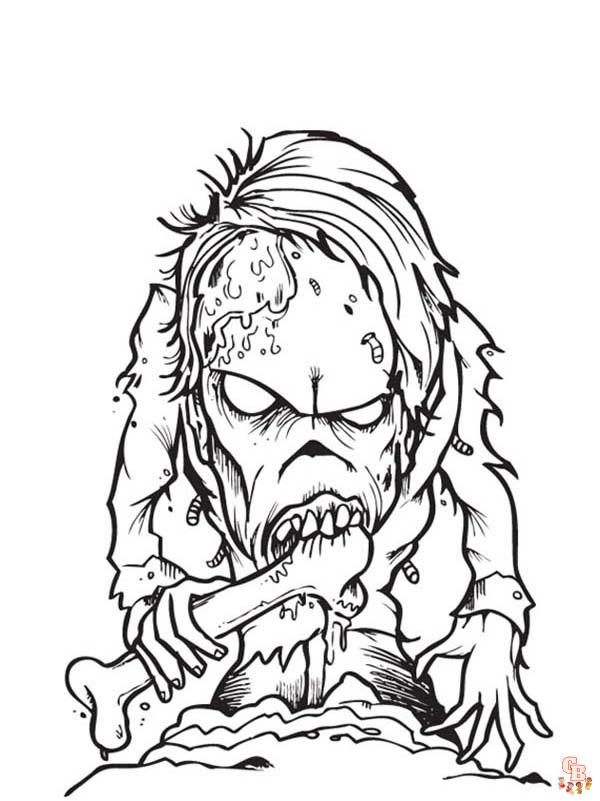 zombie coloring