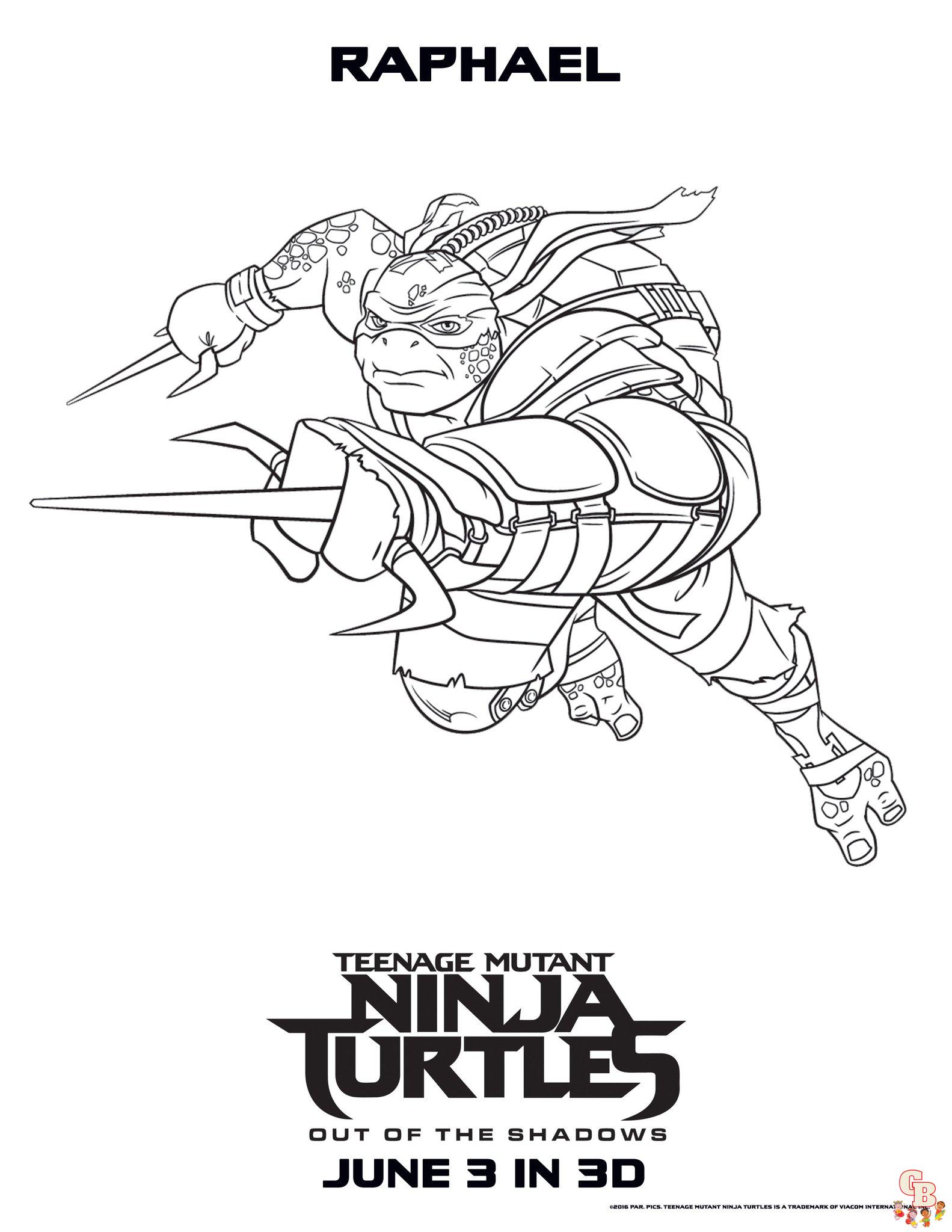 Coloriage Tortue Ninja