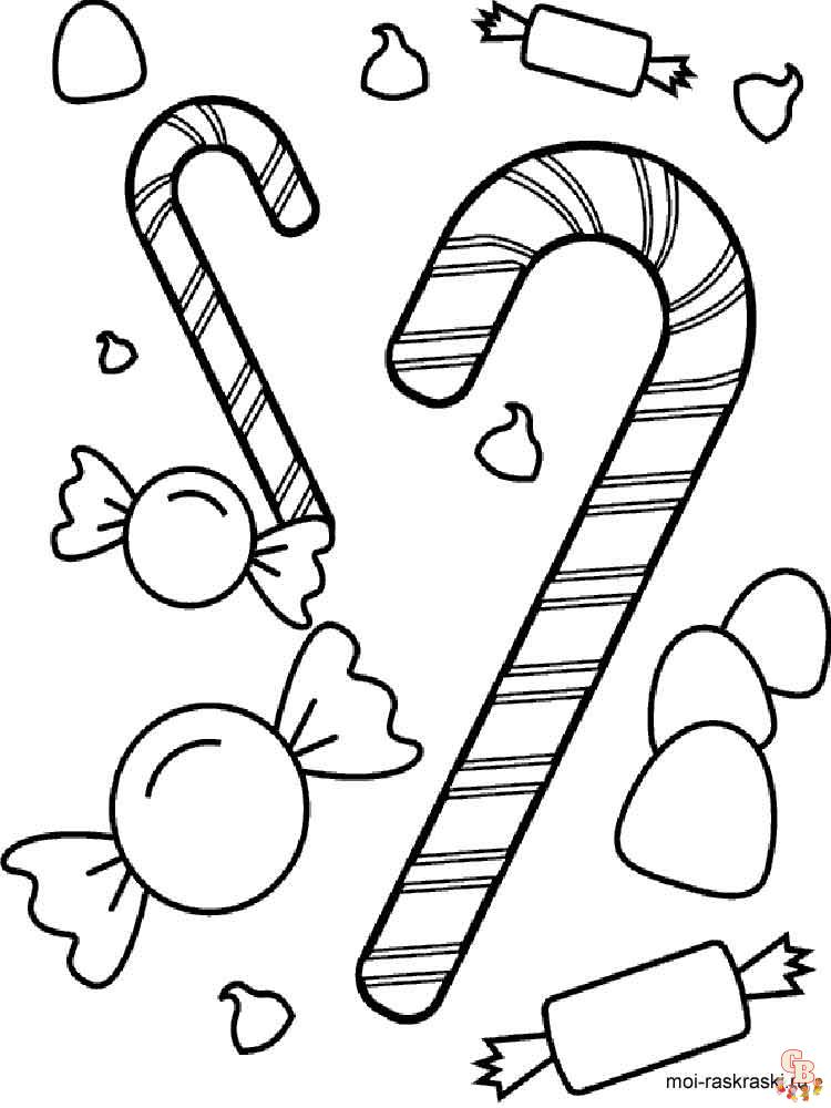 Candy coloring page