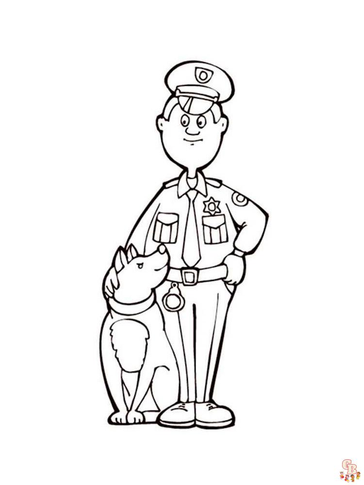 Coloriage police
