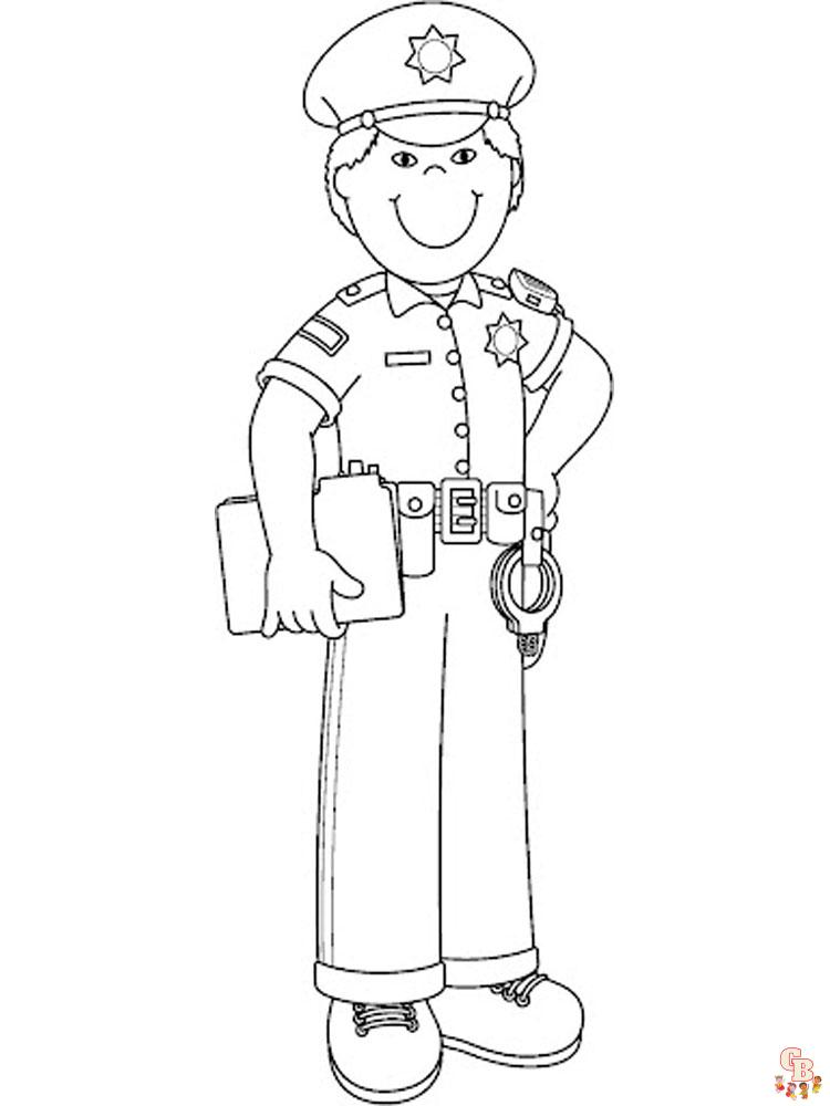 Coloriage police