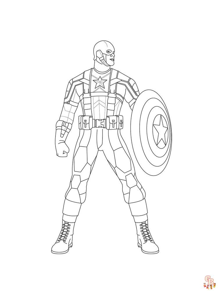 coloriage Captain America