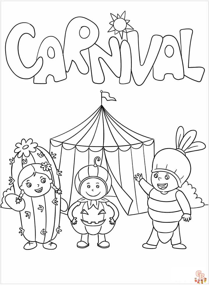 coloriage Carnaval