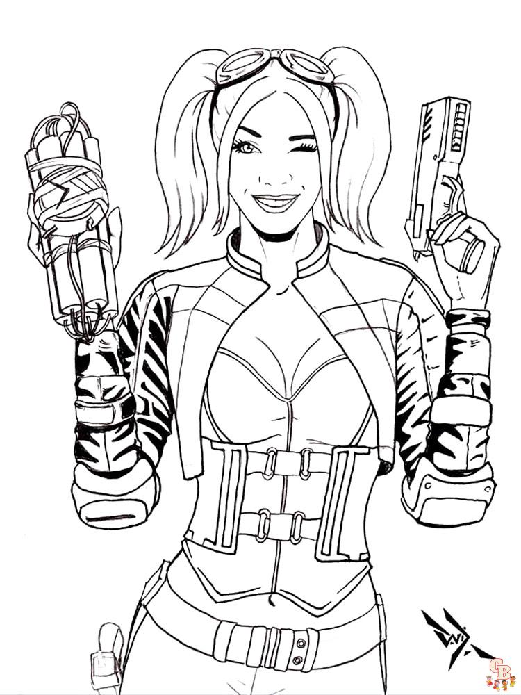 coloriage Harley Quinn