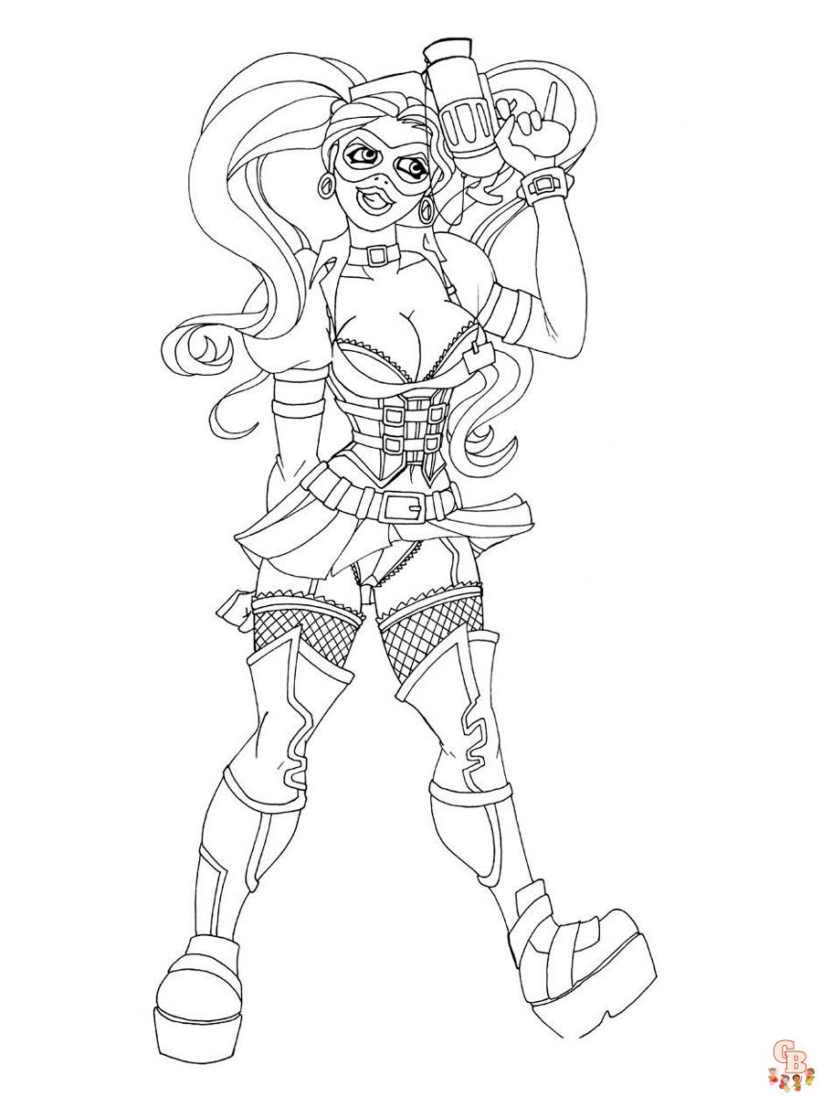 coloriage Harley Quinn
