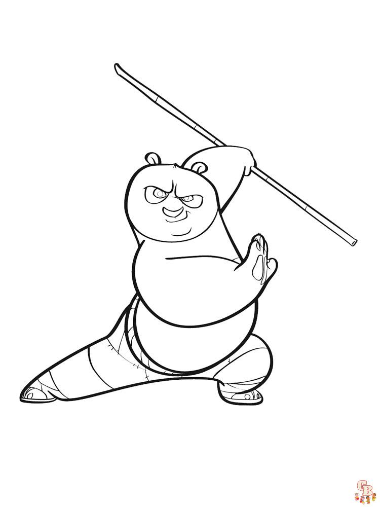 coloriage Kung Fu Panda