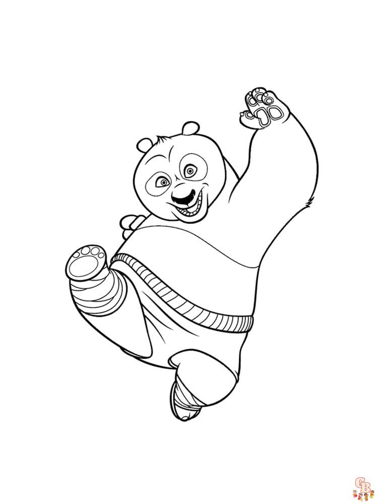coloriage Kung Fu Panda