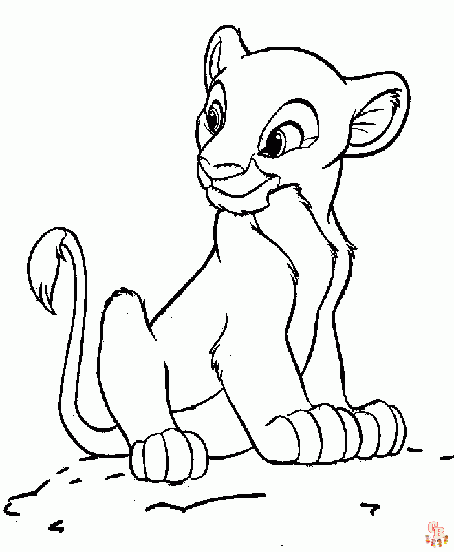 coloriage Roi Lion