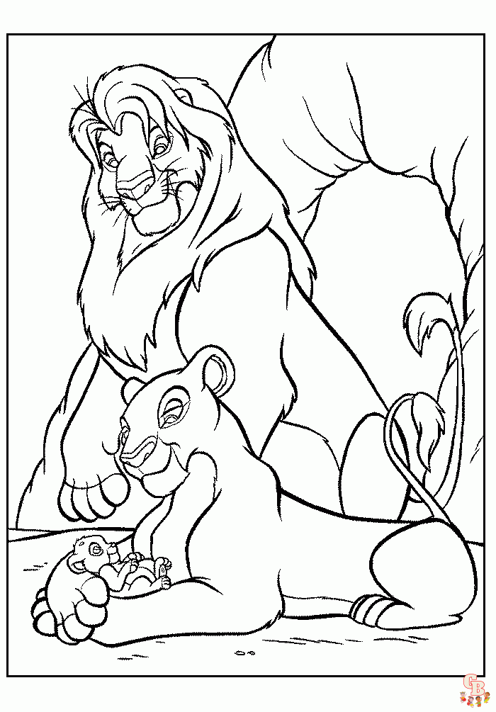 coloriage Roi Lion