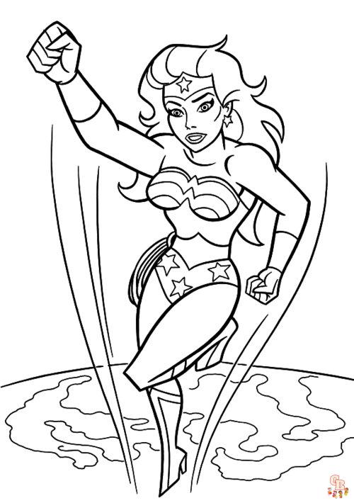 Wonder Woman coloring page