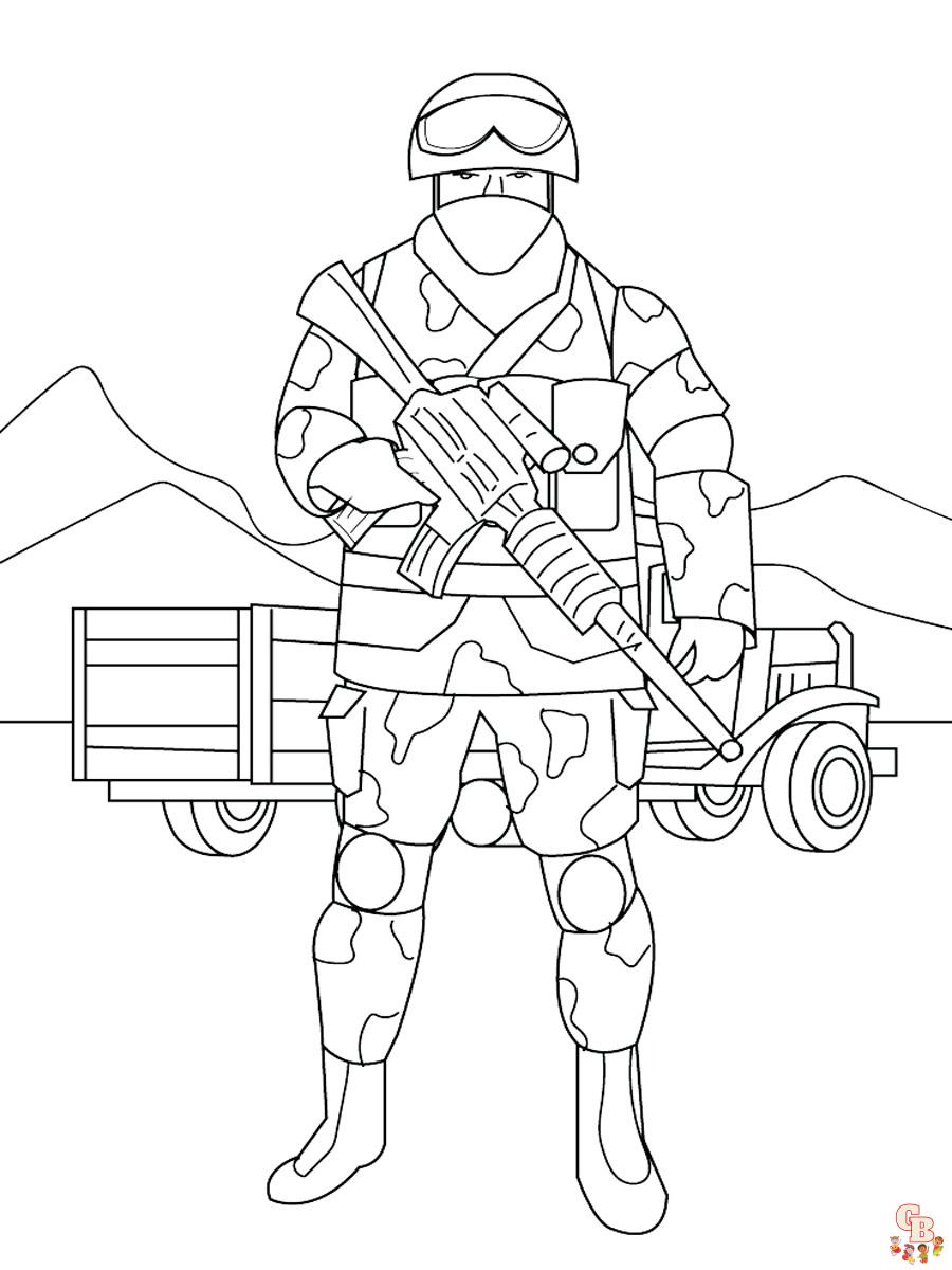 army coloring
