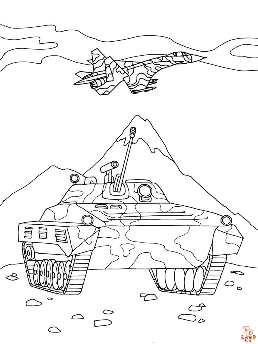 coloriage armee