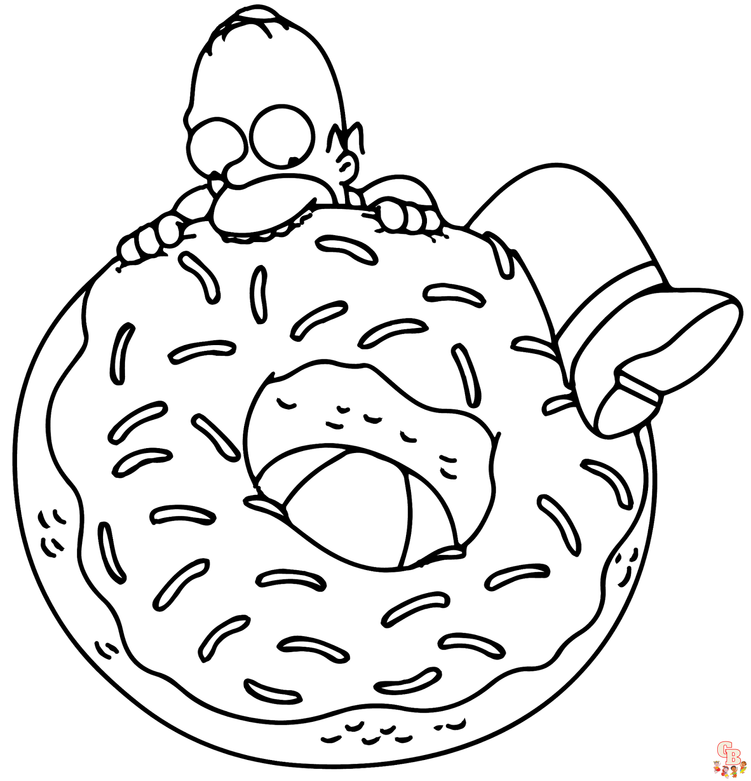 donuts para colorir