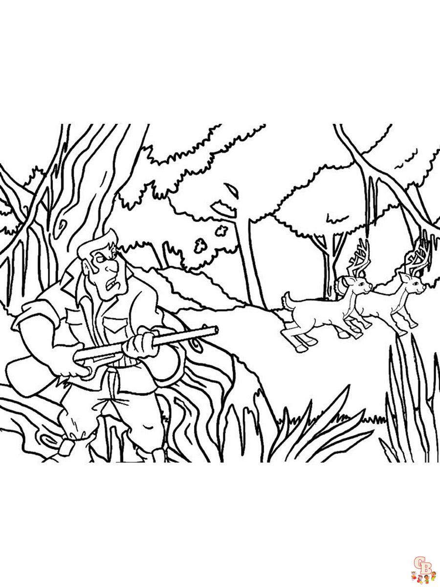 coloriage chasseurs