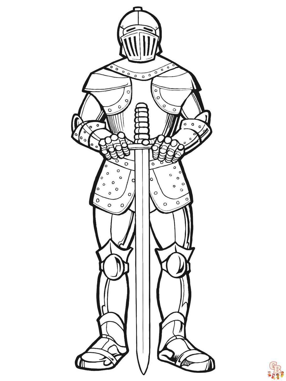coloriage chevaliers