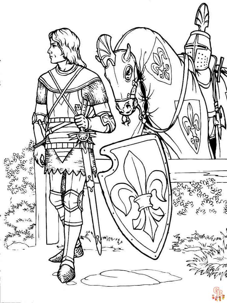 coloriage chevaliers