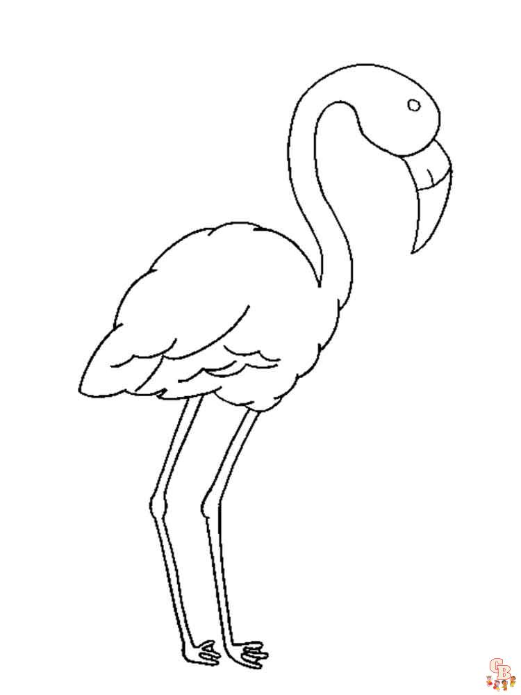 flamingo coloring page
