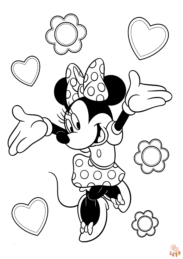 oloriage Minnie Mouse