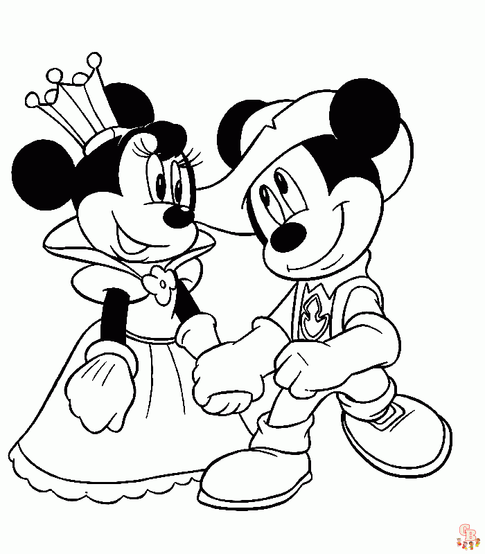 Dibujo de Minnie Mouse para colorear