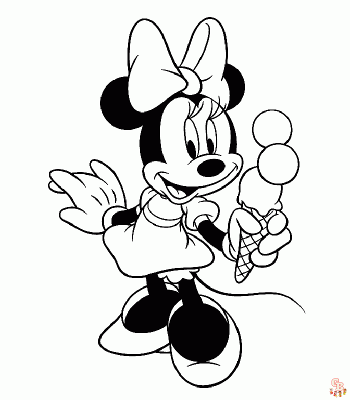 Desenho da Minnie Mouse para colorir