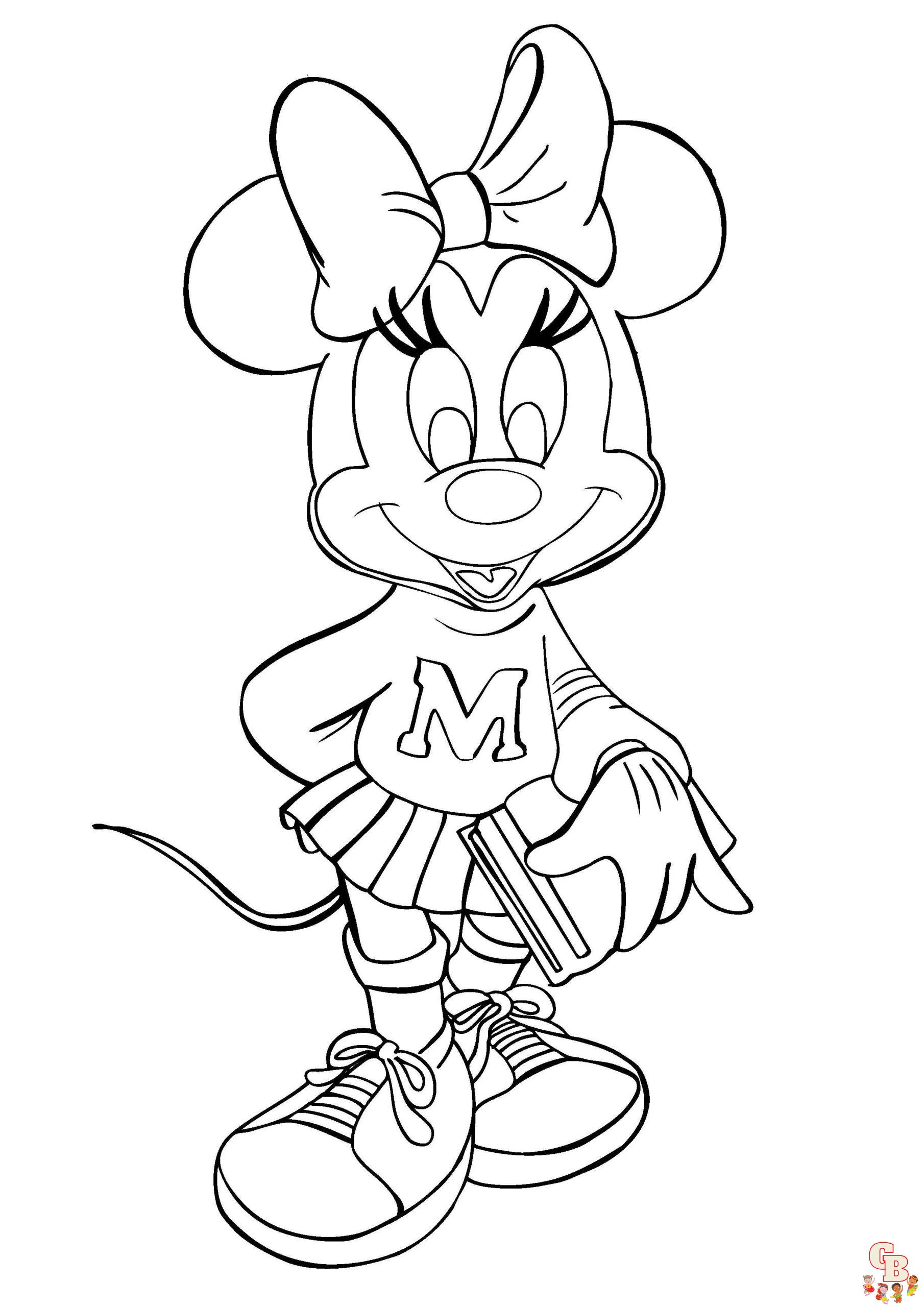 Malvorlage Minnie Maus