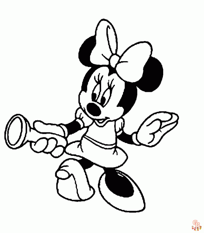 Dibujo de Minnie Mouse para colorear