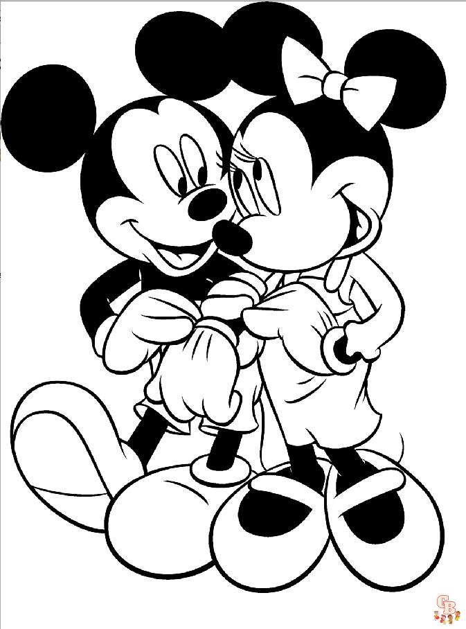 Desenho da Minnie Mouse para colorir