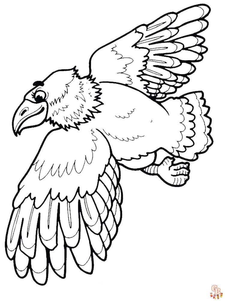 Ausmalbild: Adler