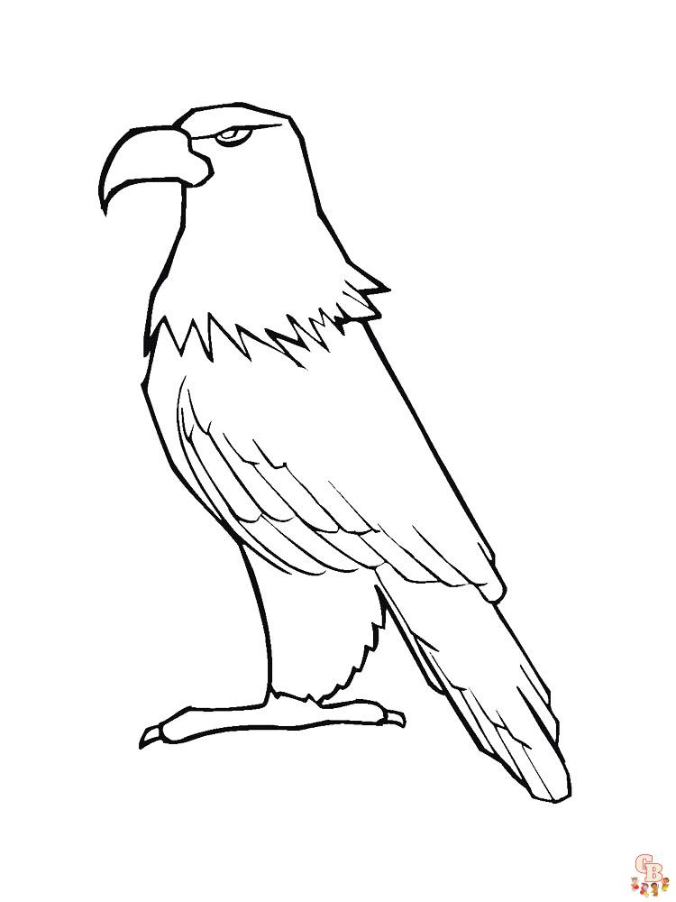 Desenho de Águia para colorir