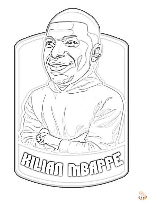 Coloriage Mbappe