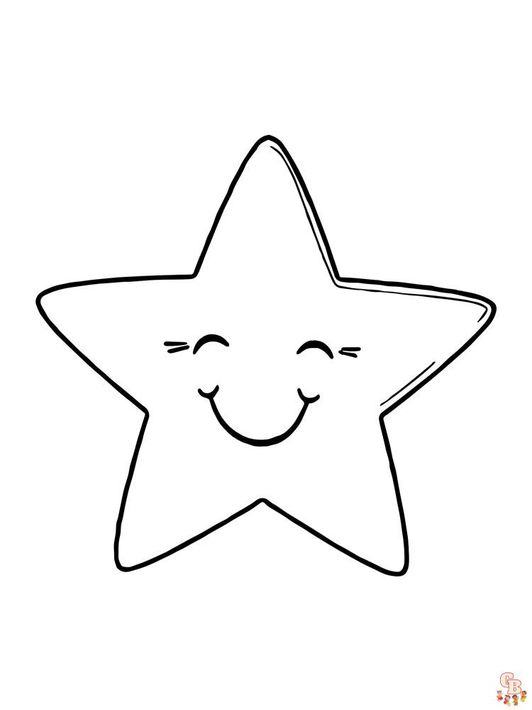 Desenho de estrela para colorir