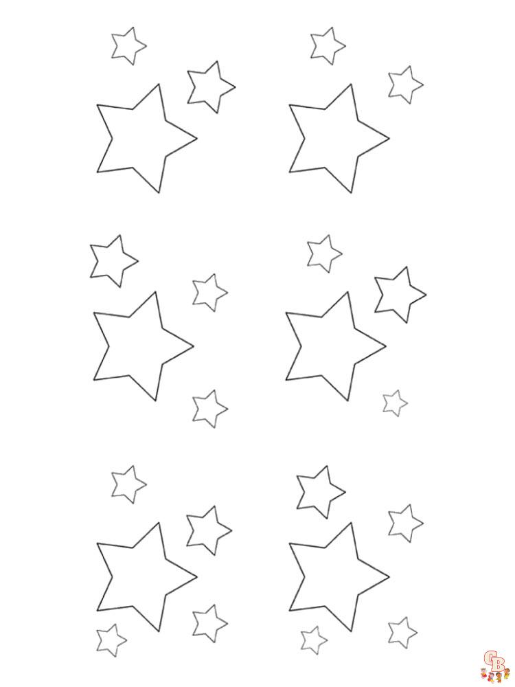 Desenho de estrela para colorir