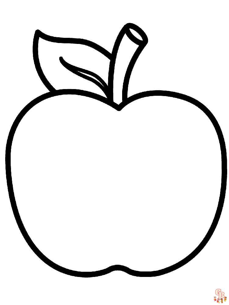Elma boyama sayfası