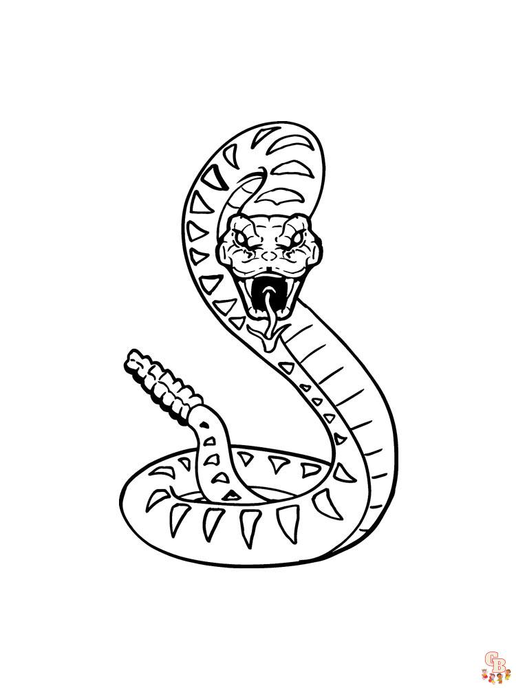 Coloriage serpent