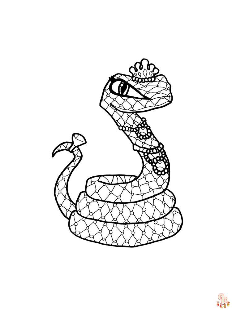 Coloriage serpent