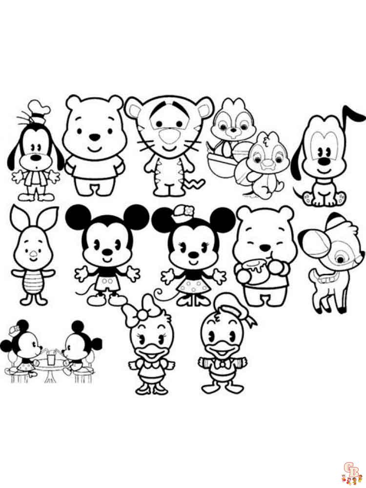 coloriage Kawaii Disney