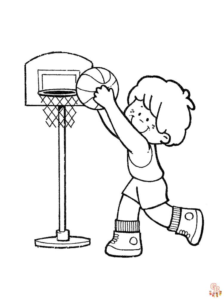 coloriage basketball