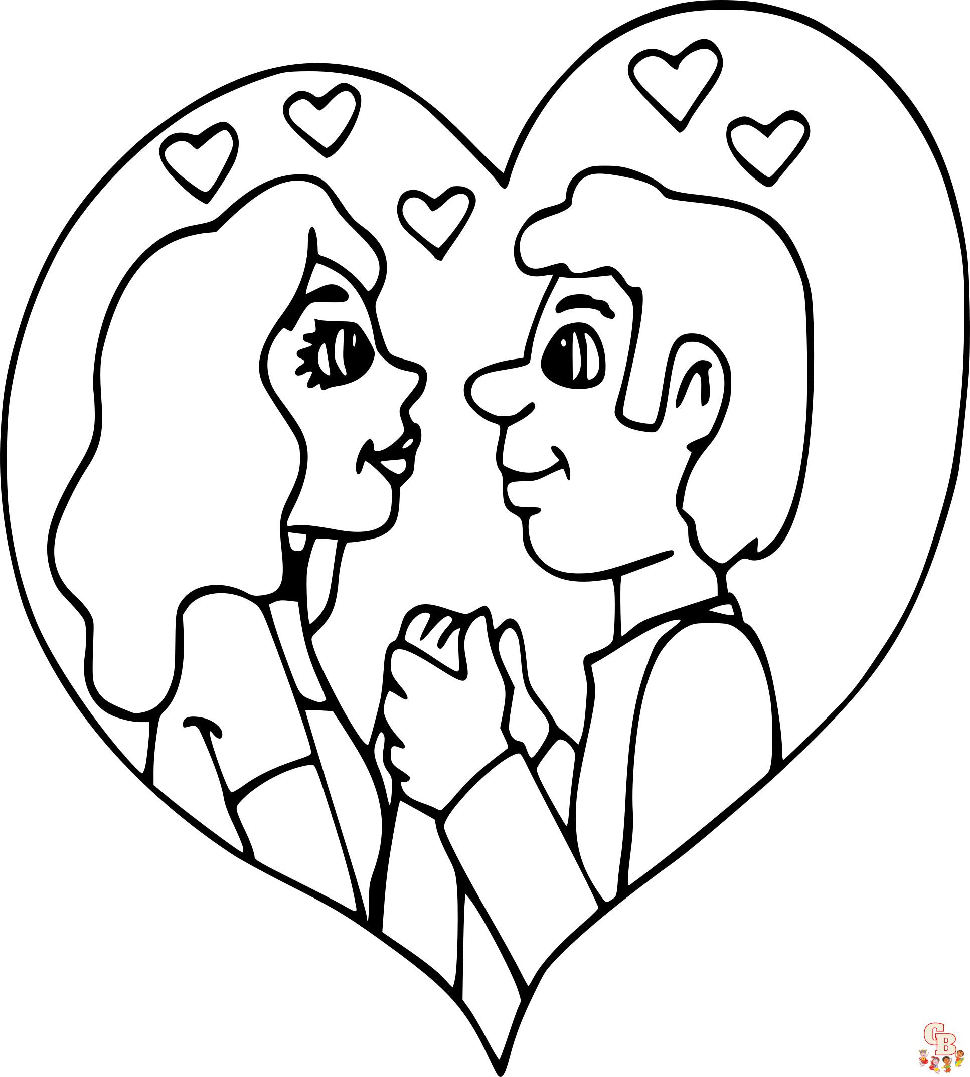 Coloriage Amour