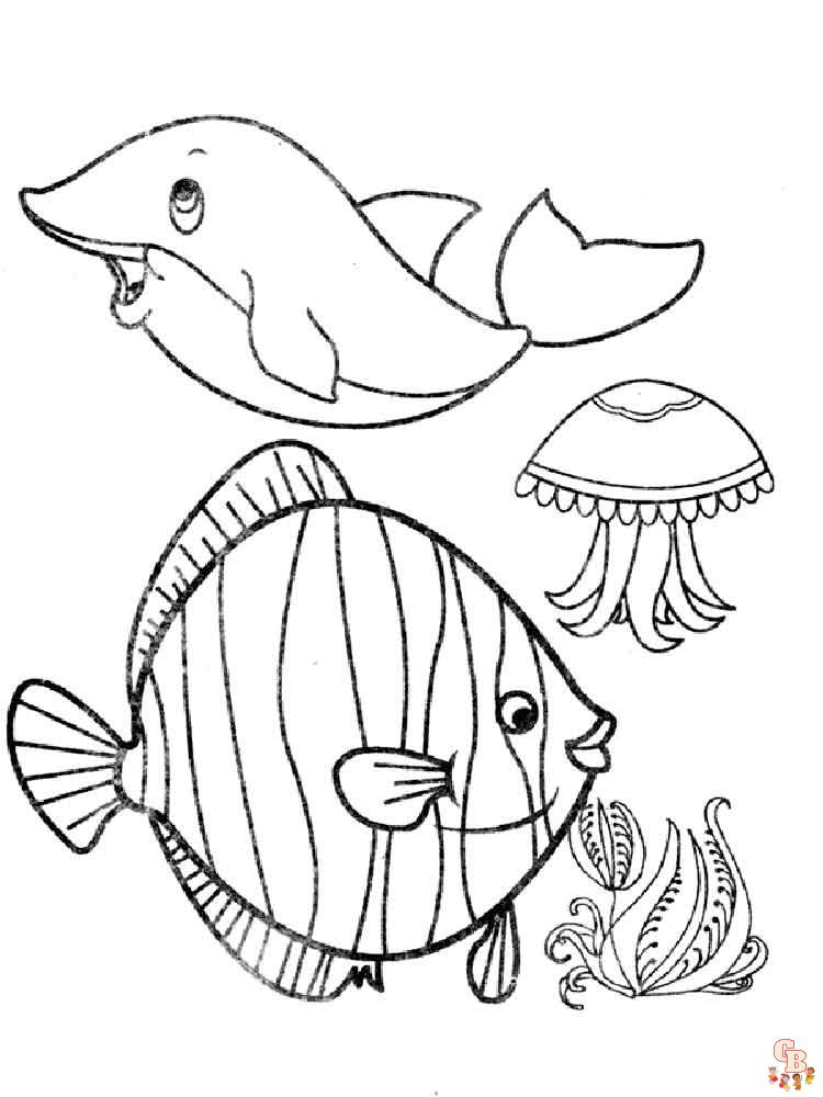 Coloriage Animaux Marins